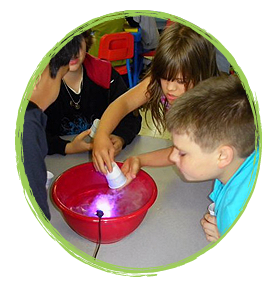 A Child Does a Fun Science Experiment A Child Does a Fun Science Experiment